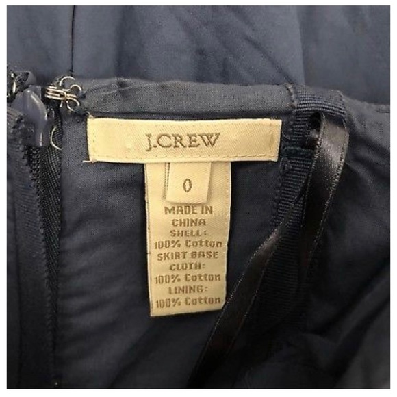 J. CREW Dress Poplin Brynn Strapless Tiered - Picture 5 of 5